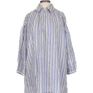 Doen Marine Dress Blue Villandry Striped Silk Dress NWT Size XS